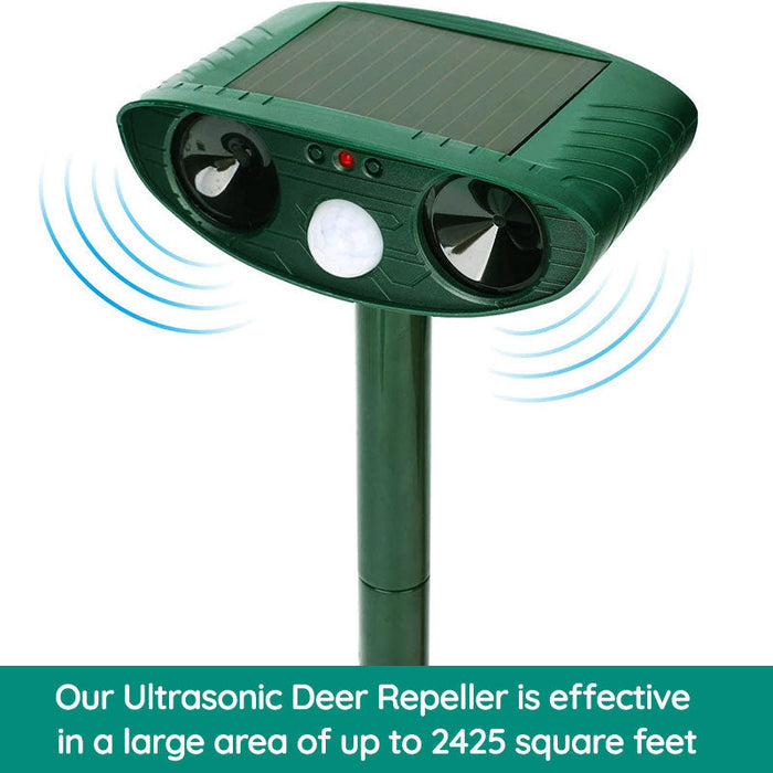 Karnz | Waschbär Outdoor Ultrasonic Repeller - Solarbetriebener Ultrasonic Tier- und Schädlingabwehr - Befreien Sie sich innerhalb von 48 Stunden von Waschbären