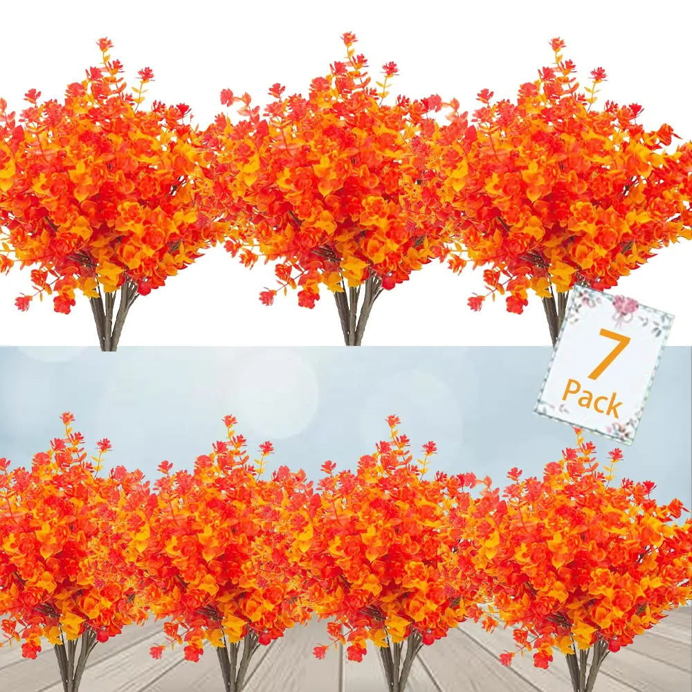 Pflegeleichte künstliche Outdoor-Blumen – Realistisch und UV-beständig (7er-Pack)