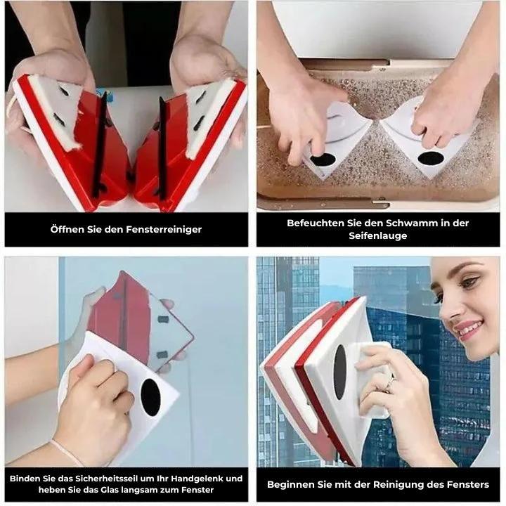 SwipeClean Magnetischer Fensterreiniger | Karnz