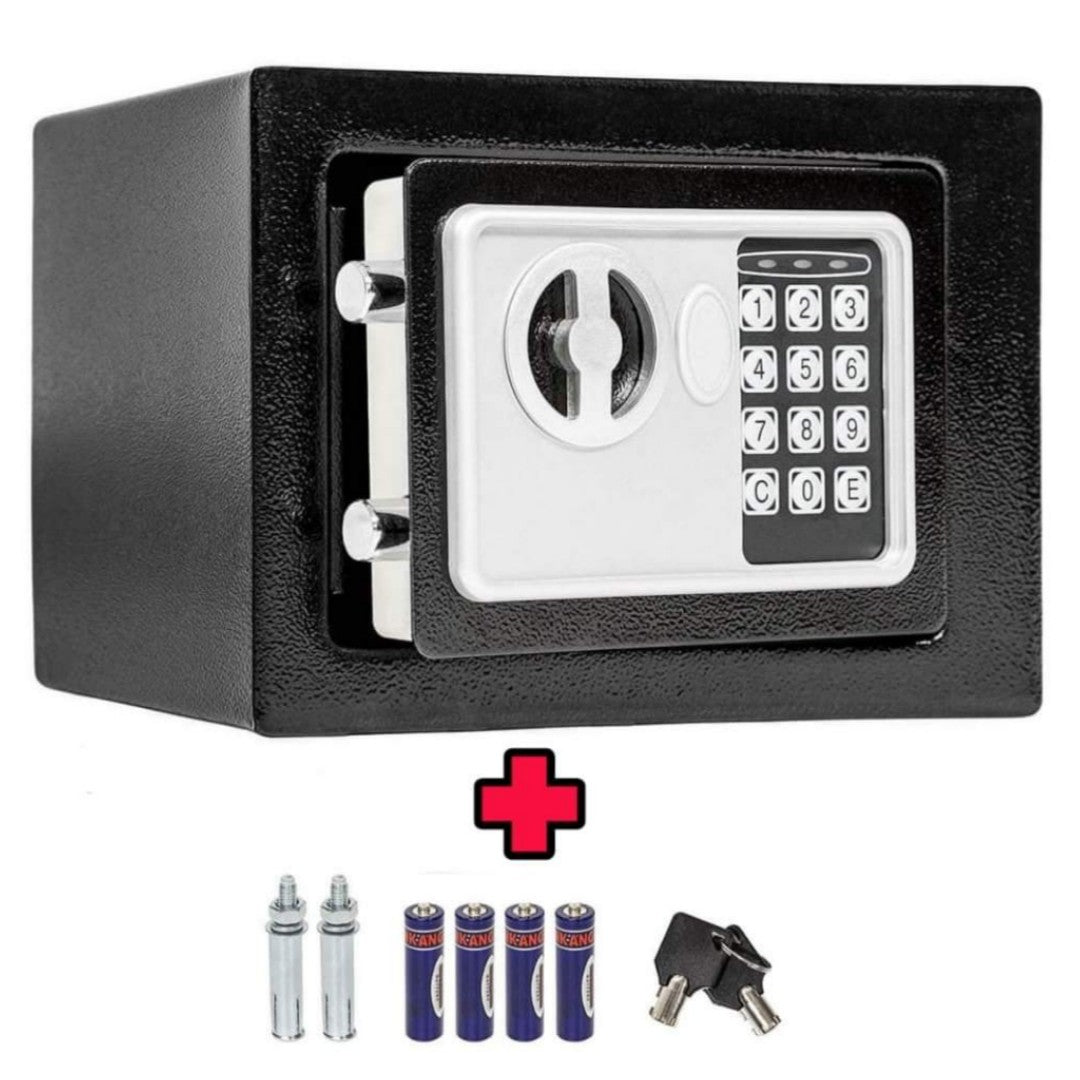 SafeLock Mini – Digitaler Safe mit PIN und Schlüssel, 6 Liter | Karnz