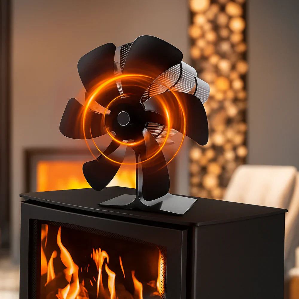 Holzofenventilator, stille Wärmeverteilung für effiziente Wärme | Karnz