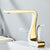 Polierte Gold Badezimmerarmaturen Einhebel Luxus Messing Weiß Modern Ein Loch