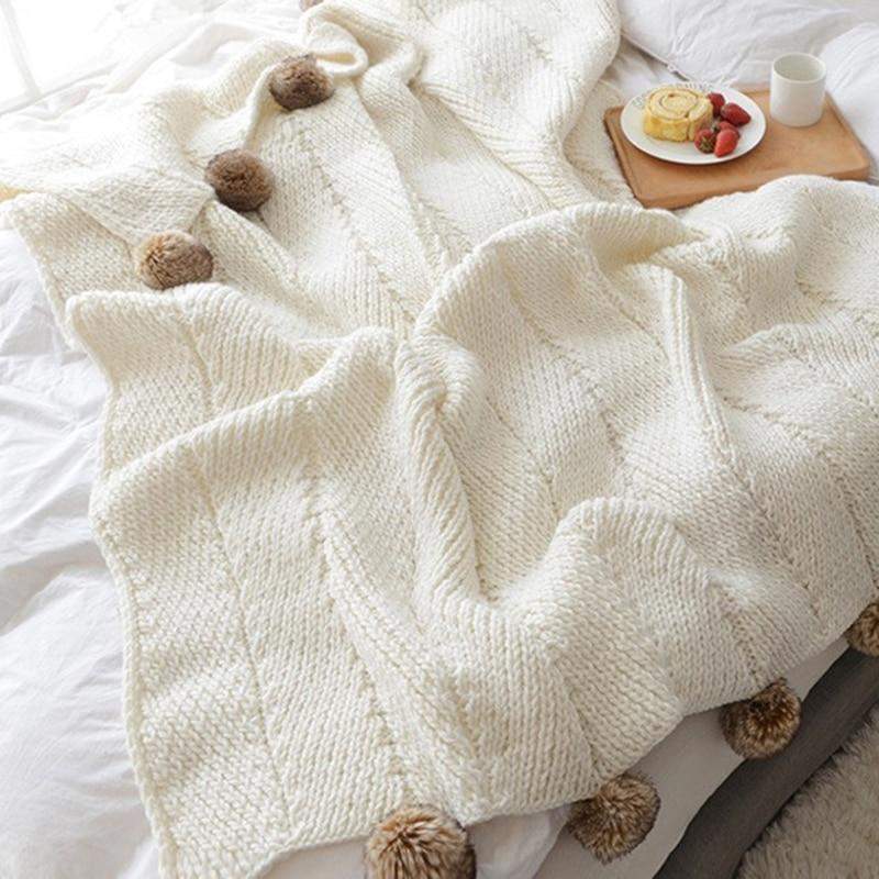 Pom Pom Chenille Decken Karnz