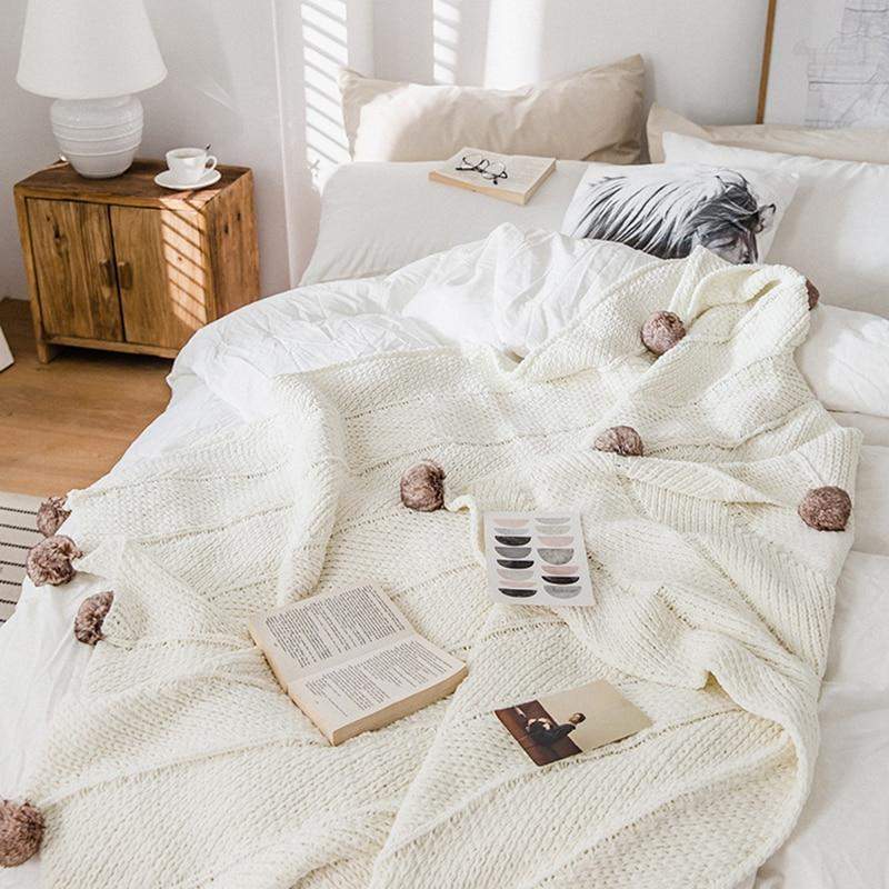 Pom Pom Chenille Decken Karnz