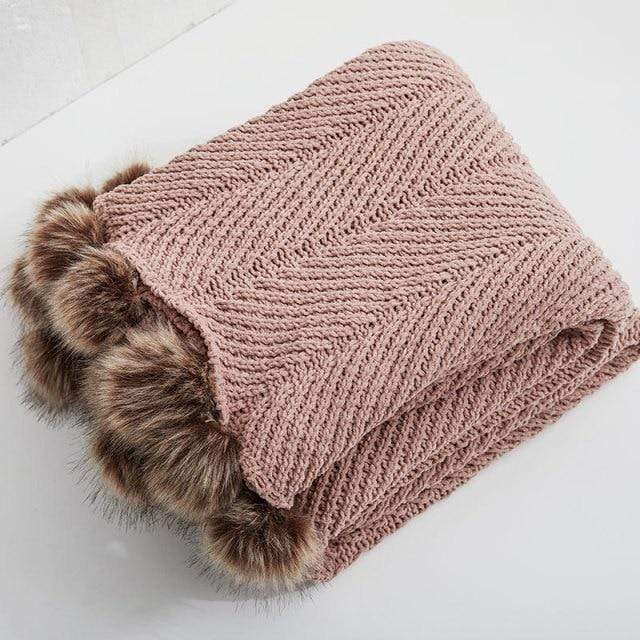 Pom Pom Chenille Decken Karnz