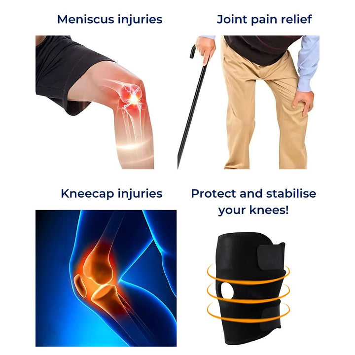 ProFlex Kniebandage mit verstellbarem Druck | zur Schmerzlinderung - Verletzungsrehabilitation - Arthritis und Sports Stabilität Karnz