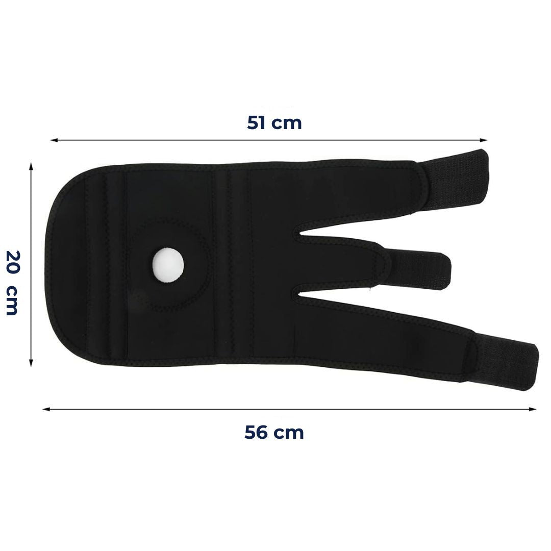 ProFlex Kniebandage mit verstellbarem Druck | zur Schmerzlinderung - Verletzungsrehabilitation - Arthritis und Sports Stabilität Karnz