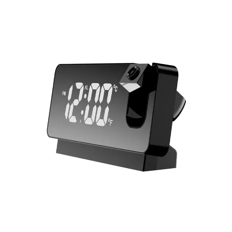 Projektions-Wecker mit Spiegeldisplay und großem LED-Bildschirm