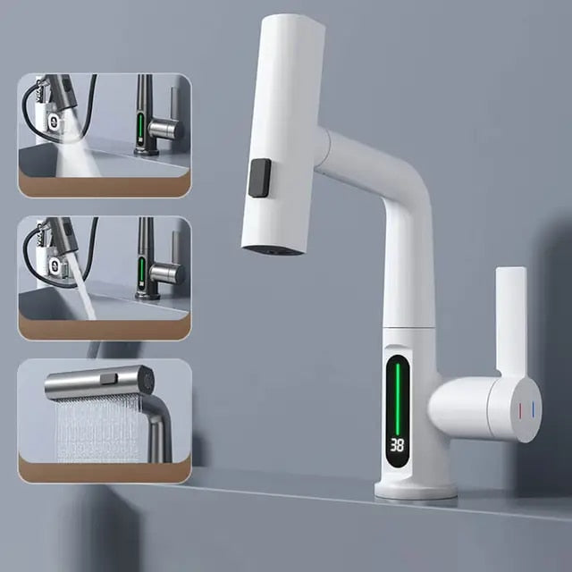 3-in-1 ausziehbarer intelligenter Wasserfall | Karnz