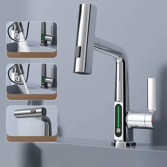 3-in-1 ausziehbarer intelligenter Wasserfall | Karnz