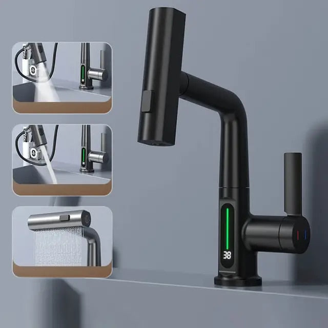 3-in-1 ausziehbarer intelligenter Wasserfall | Karnz