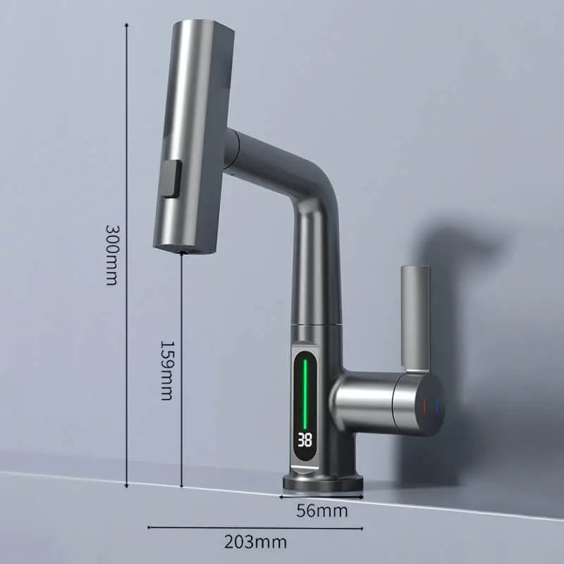 3-in-1 ausziehbarer intelligenter Wasserfall | Karnz