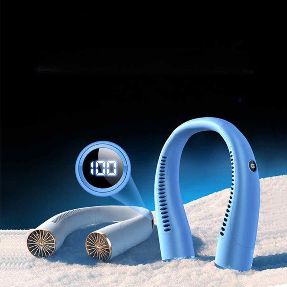 Bladeless Tragbarer Halsventilator mit 3 Geschwindigkeiten Silent Kühlung 4000 mAh Rechargeable | Karnz