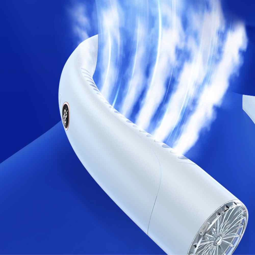 Bladeless Tragbarer Halsventilator mit 3 Geschwindigkeiten Silent Kühlung 4000 mAh Rechargeable | Karnz