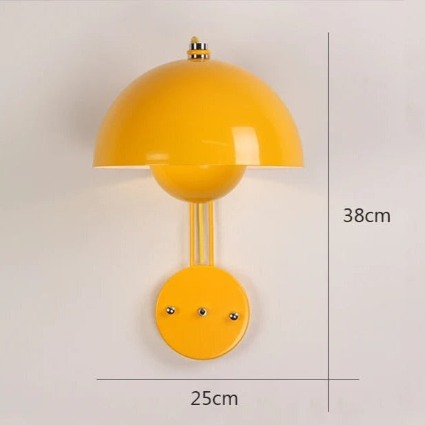 Moderne LED-Wandleuchte mit Pilzmotiv | Stilvolles Nachtlicht für Schlaf- und Wohnzimmer