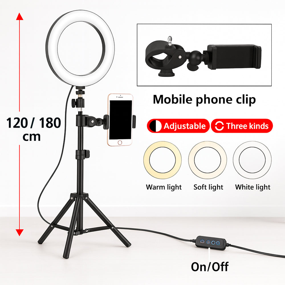 Ringlicht - 3 Lichtmodi - QX-260 | Karnz