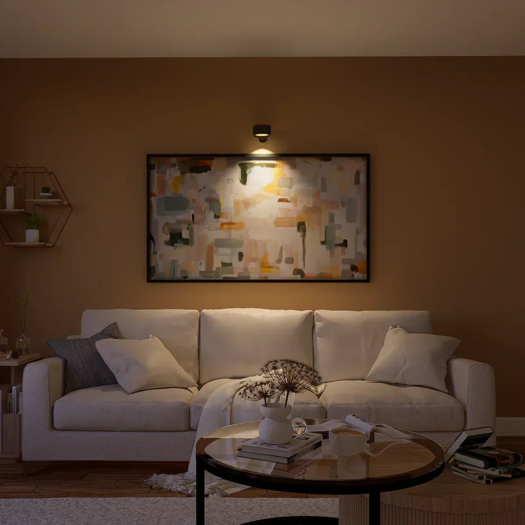 Karnz | Spotlight Kabellose Wandlampe - 360° Rotation, Dimmbar, Wiederaufladbare Wandlicht