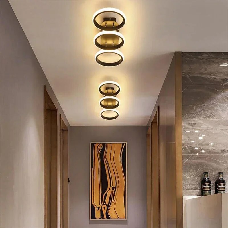 Moderner LED Ring-Kronleuchter – Minimalistische Deckenleuchte für Wohnzimmer und Essbereich | Karnz