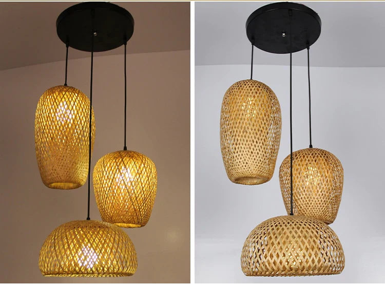 Rattan Pendelleuchte