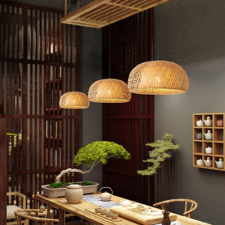 Rattan Pendelleuchte