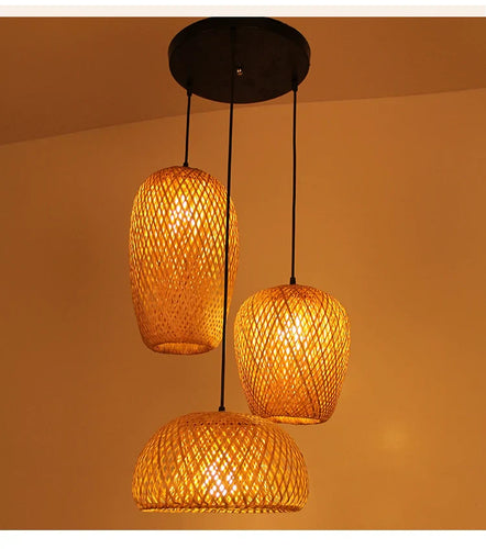 Rattan Pendelleuchte