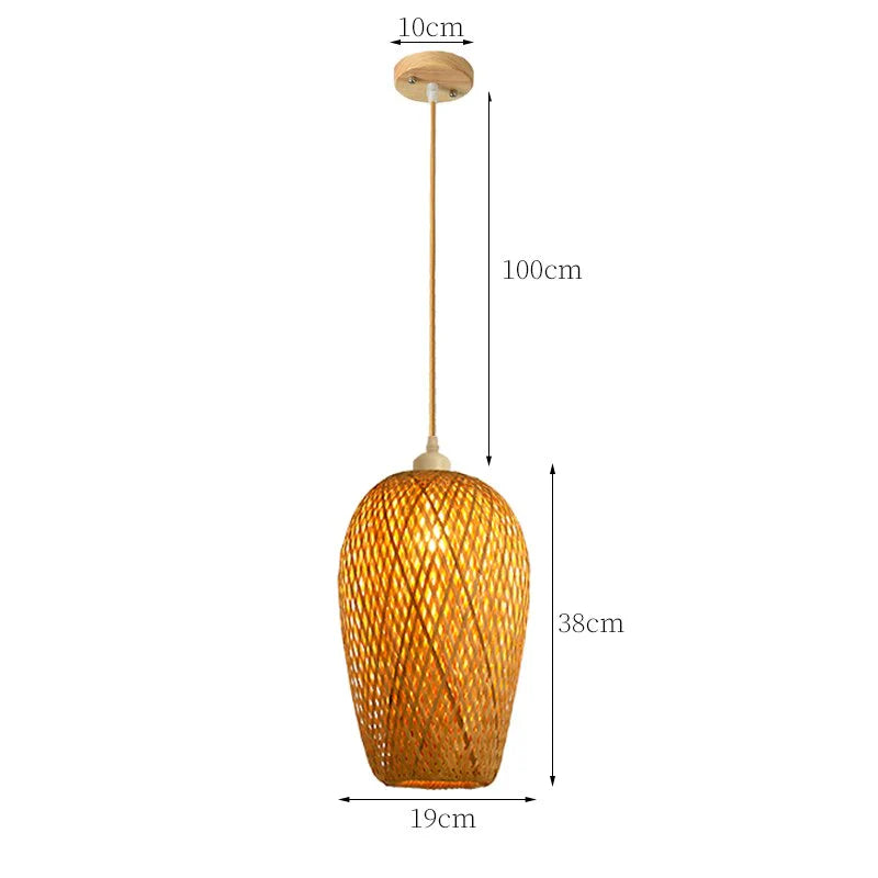 Rattan Pendelleuchte