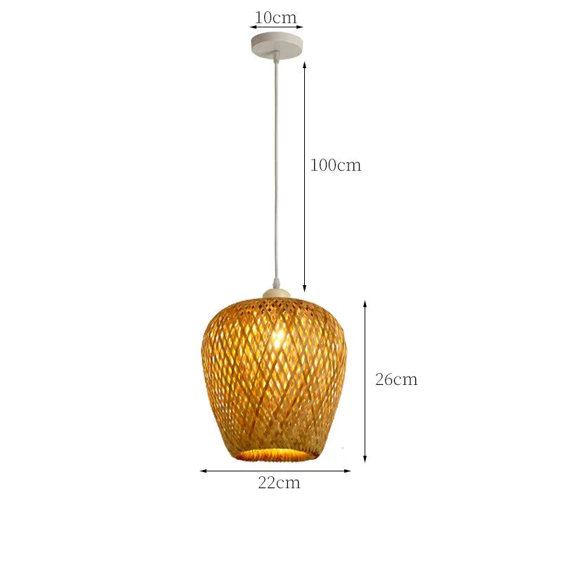 Rattan Pendelleuchte