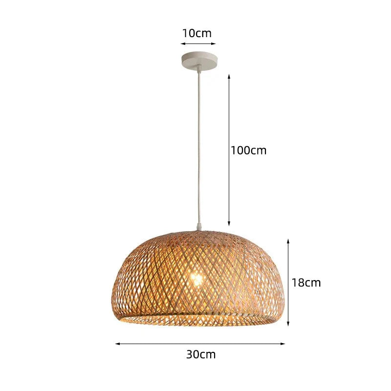 Rattan Pendelleuchte