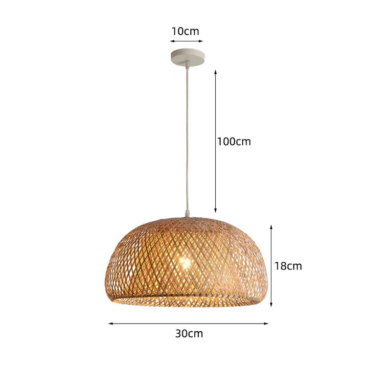 Rattan Pendelleuchte