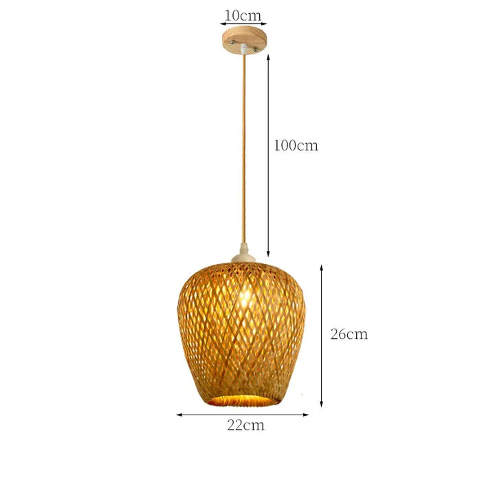Rattan Pendelleuchte