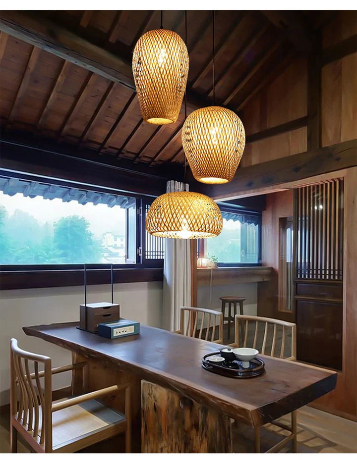 Rattan Pendelleuchte