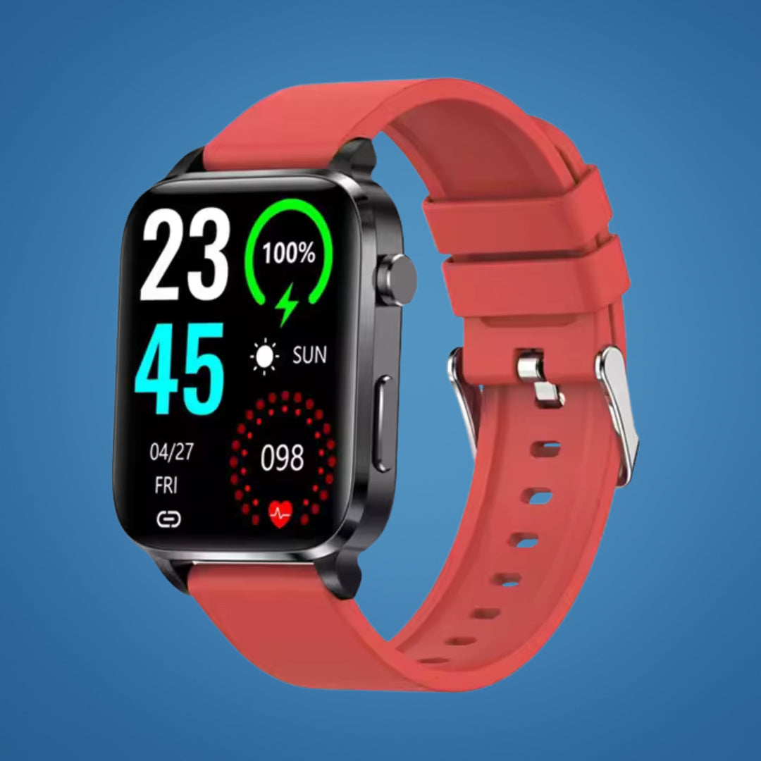 GlucoWell | Nicht-invasive Diabetes-Smartwatch – Blutzucker-Monitor – HD-Display – schmerzfreies Glukose-Tracking für Erwachsene Karnz