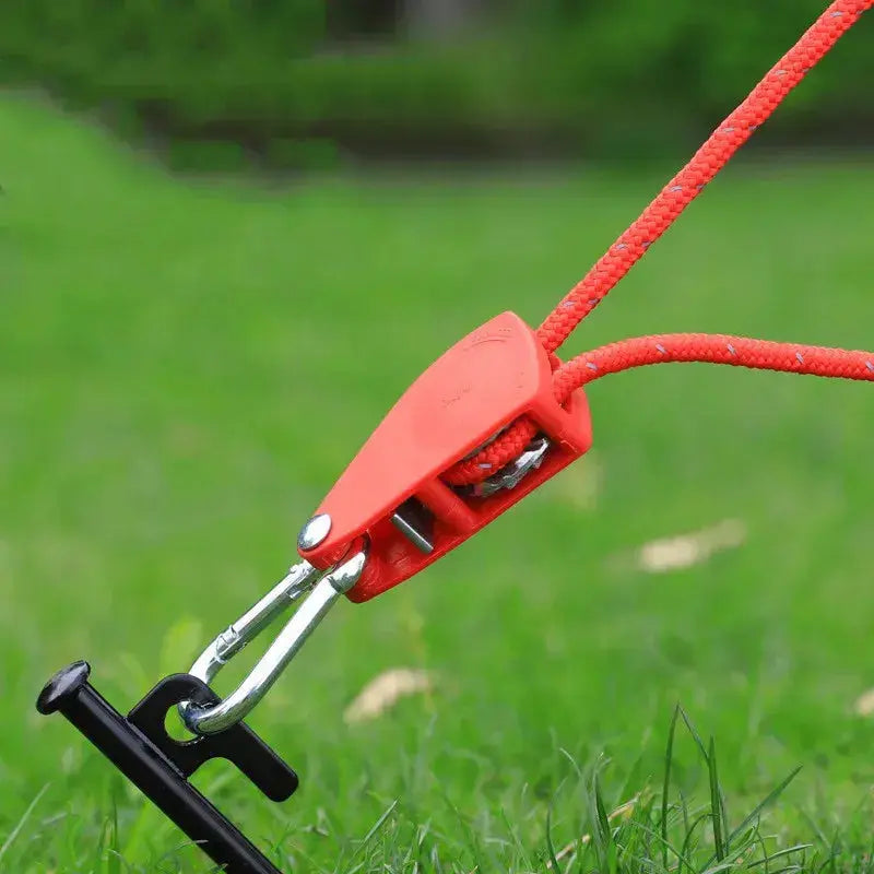 Reflexions-Außen-Seilset – Mit Karabiner, Haken & Spannhebel für Zelt & Camping (4 Teile)