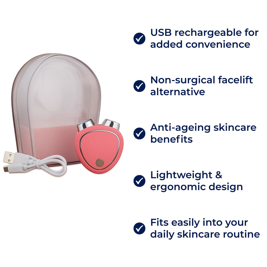 RejuvTone | Gesichts-Toner EMS – Nicht-chirurgisches Lifting – Leichtes USB-wiederaufladbares Gerät – Anti-Aging-Hautpflege Karnz