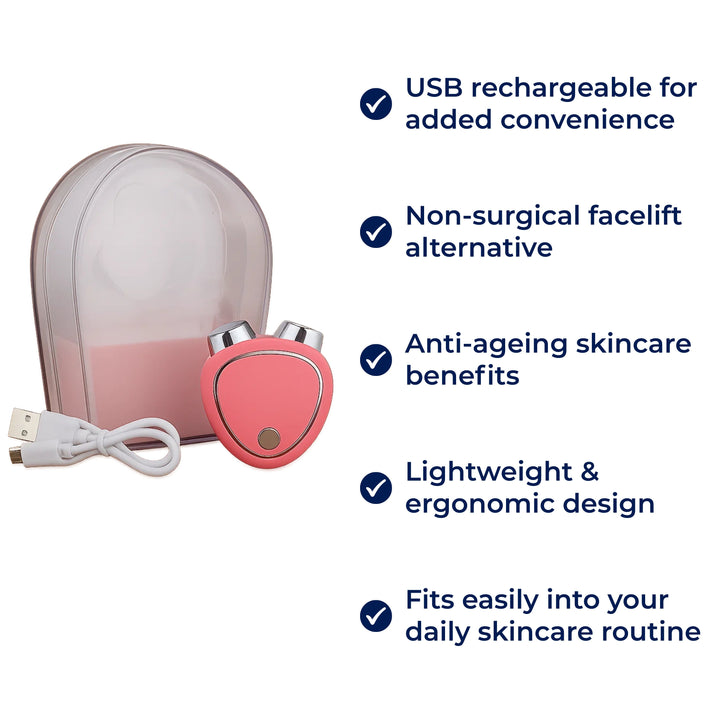 RejuvTone | Gesichts-Toner EMS – Nicht-chirurgisches Lifting – Leichtes USB-wiederaufladbares Gerät – Anti-Aging-Hautpflege Karnz