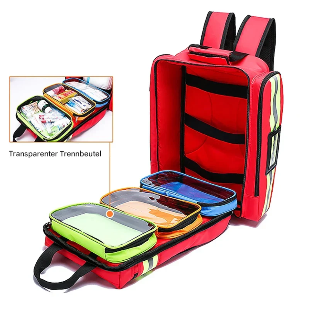 NoodPak ProSafe – Wasserdichter Erste-Hilfe-Rucksack für Rettung & Medizinische Vorbereitung | Karnz