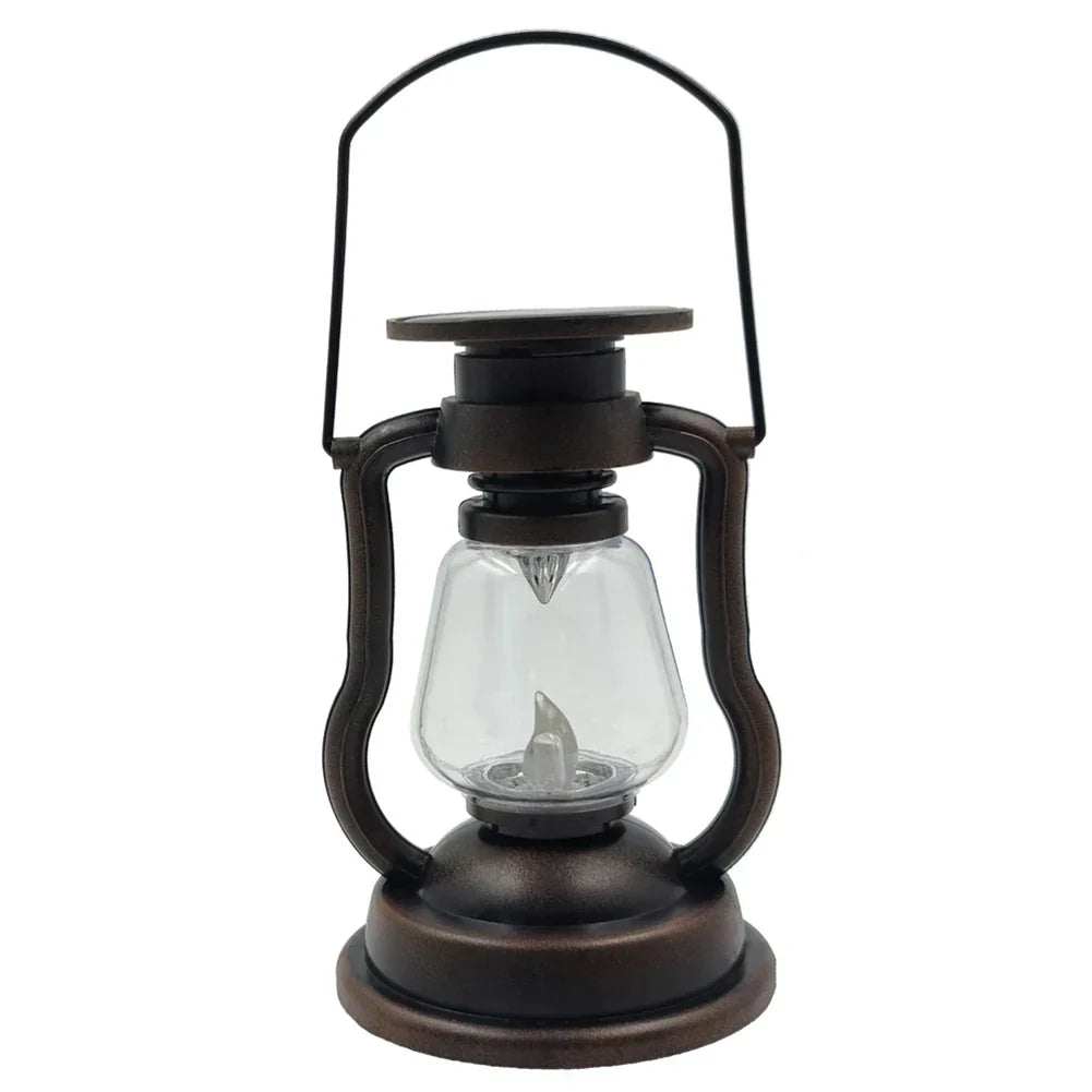 Retro Kerosinlampe Deko für Garten und Außenbereich, Vintage-Laterne mit LED-Licht | Karnz