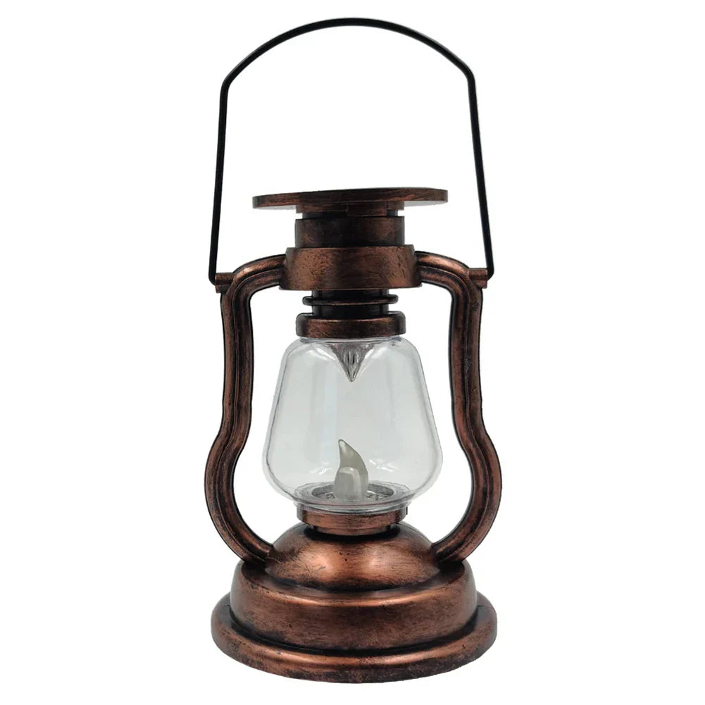 Retro Kerosinlampe Deko für Garten und Außenbereich, Vintage-Laterne mit LED-Licht | Karnz