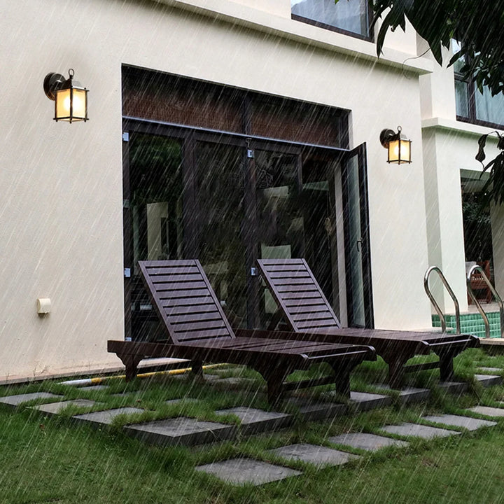 Retro-Outdoor-Wandlampe – Wetterfeste Wandlampe für Garten und Terrasse, Vintage-Design | Karnz