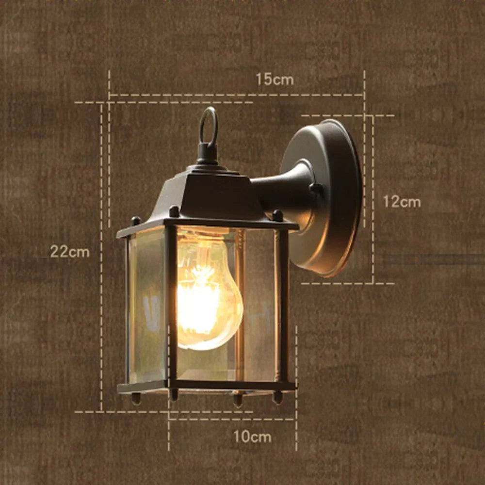 Retro-Outdoor-Wandlampe – Wetterfeste Wandlampe für Garten und Terrasse, Vintage-Design | Karnz