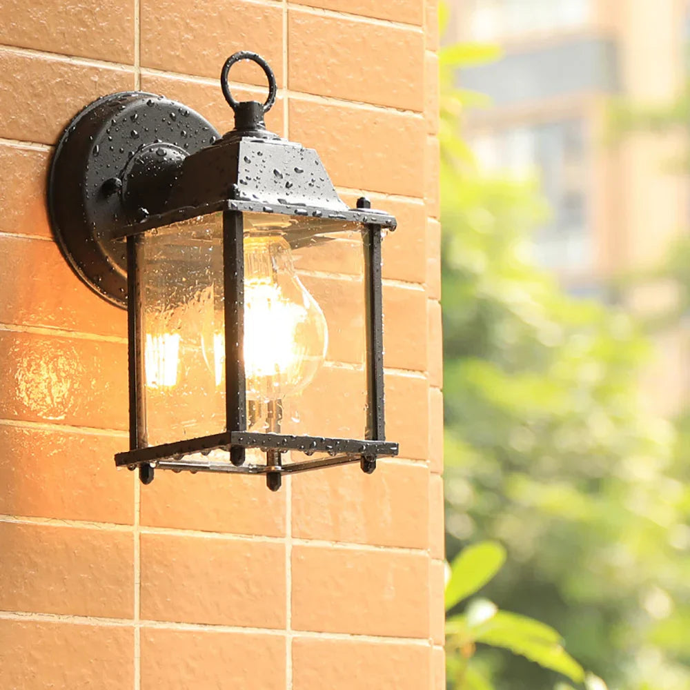 Retro-Outdoor-Wandlampe – Wetterfeste Wandlampe für Garten und Terrasse, Vintage-Design | Karnz