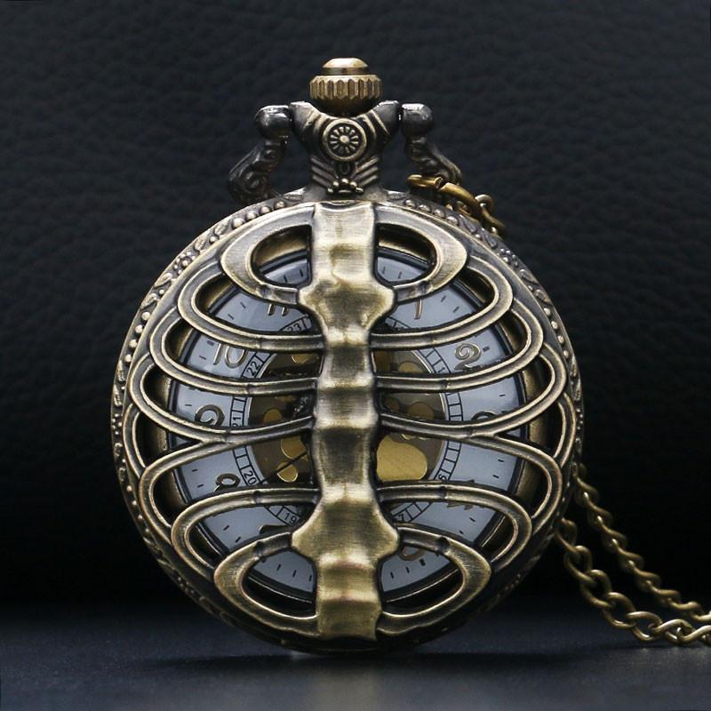 Steampunk Knochen Taschenuhr | Karnz