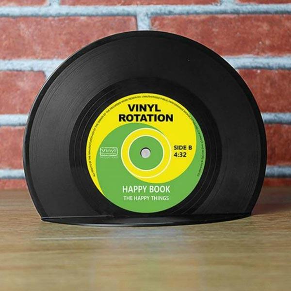 Retro Vinyl Record Buchstützen | Karnz