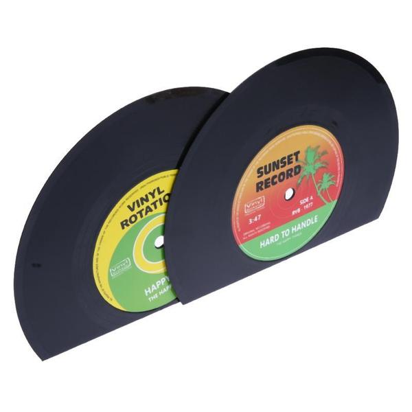 Retro Vinylplatten Buchstützen | Karnz