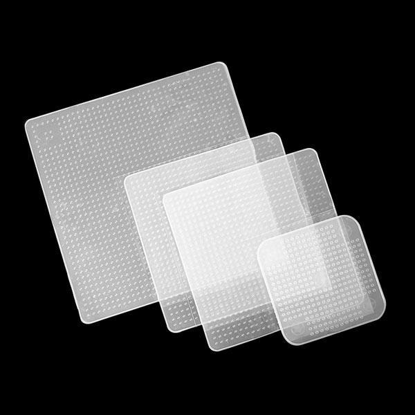 Wiederverwendbare Silikon Lebensmittelschicht (Set von 4) | Karnz