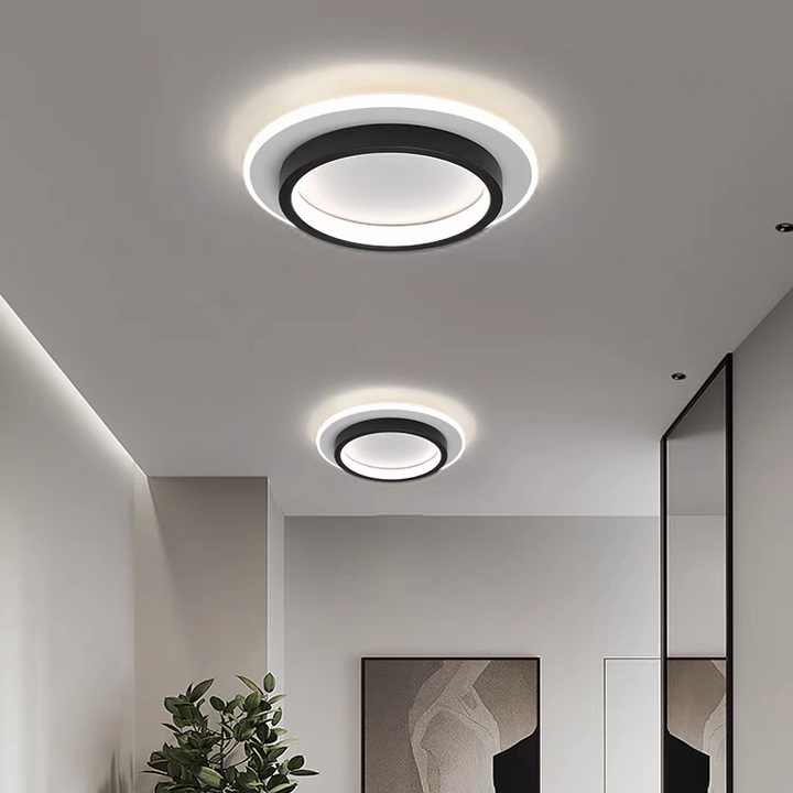 Runde Metall Acryl LED Deckenleuchte | Karnz