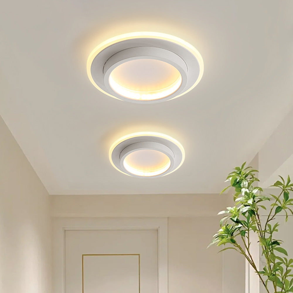 Runde Metall Acryl LED Deckenleuchte | Karnz