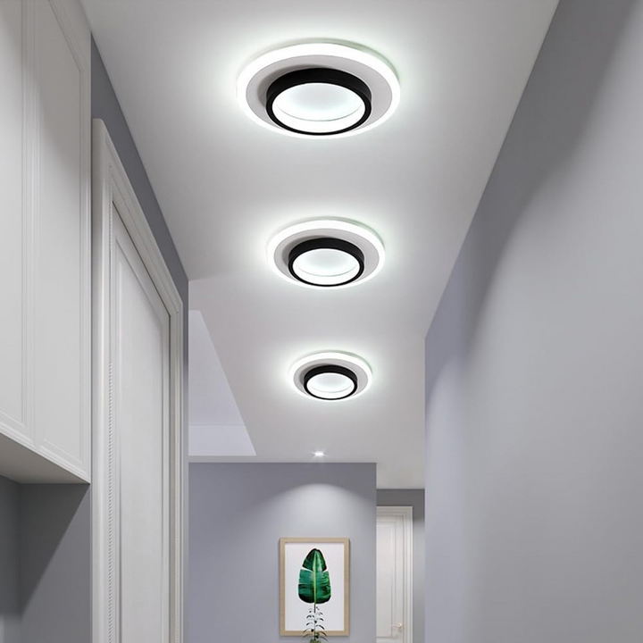 Runde Metall Acryl LED Deckenleuchte | Karnz