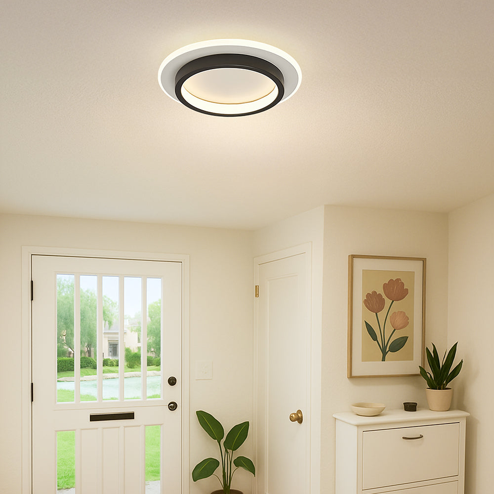 Runde Metall Acryl LED Deckenleuchte | Karnz