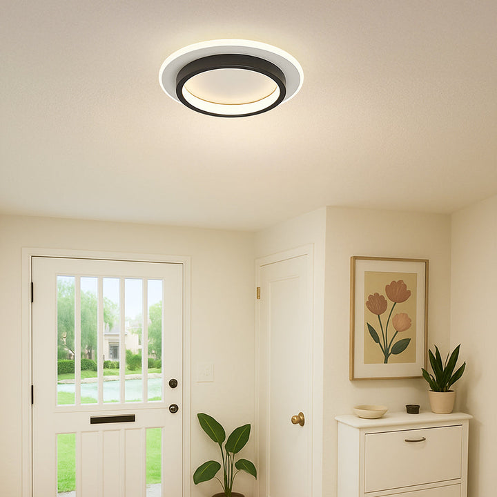 Runde Metall Acryl LED Deckenleuchte | Karnz